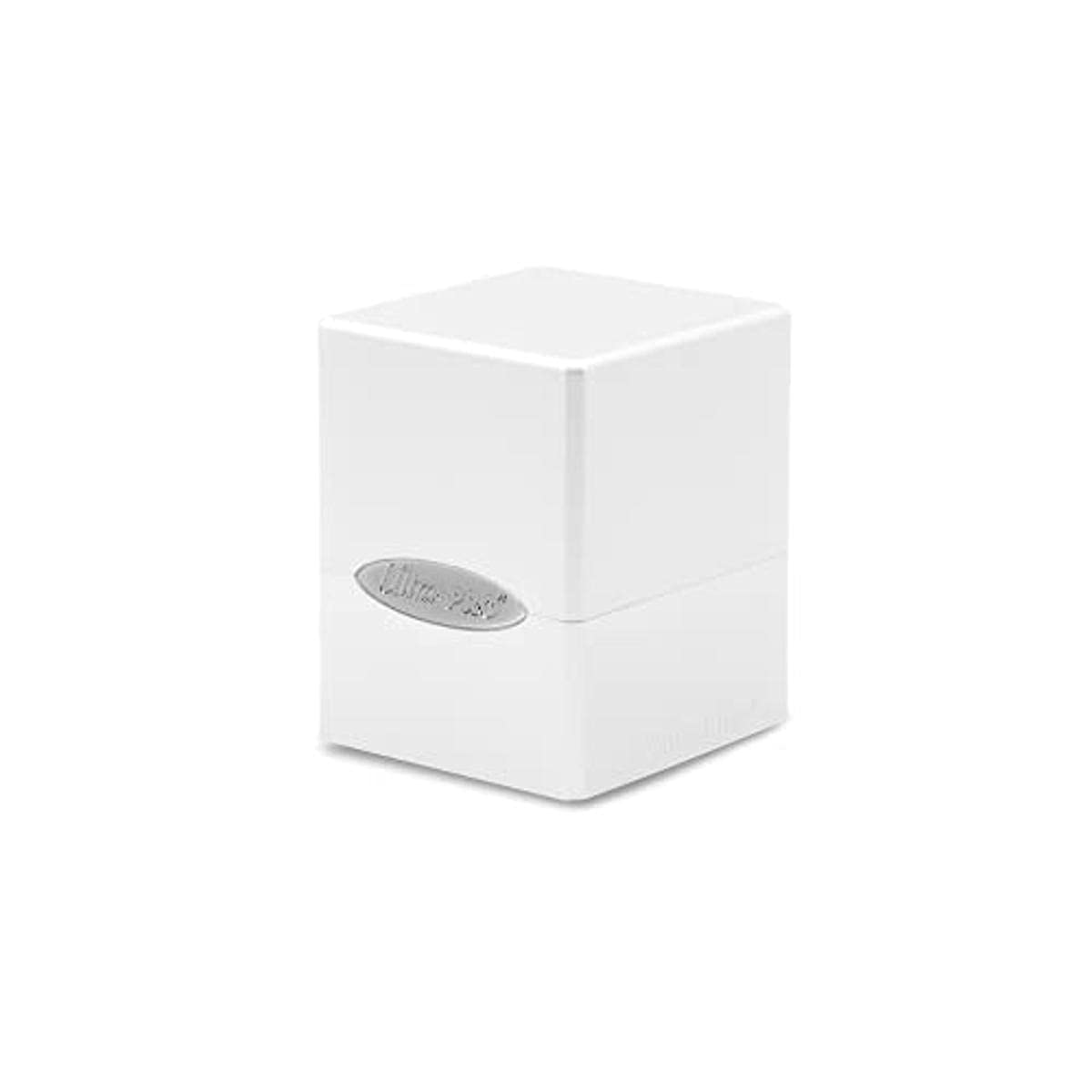 White Satin Cube Deck Box