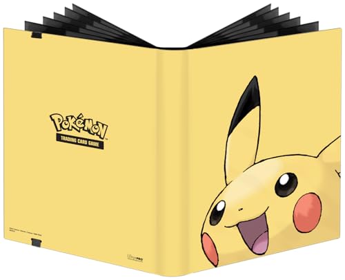 Ultra PRO - 2025 Pikachu 9 Pocket PRO Binder for Pokémon Cards & Standard Size Cards, Holds up to 360 Cards in Ultra PRO 9 Pocket Pages