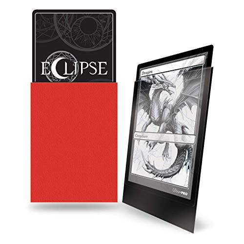 Ultra Pro E-15616 Eclipse Standard Matte Sleeves 100 Pack-Apple Red