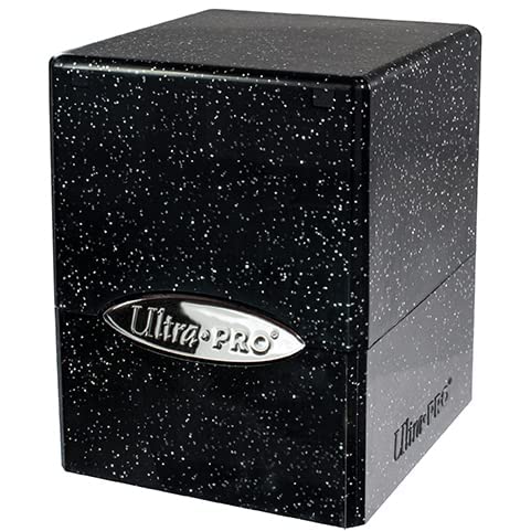 Black Glitter Cube Deck Box