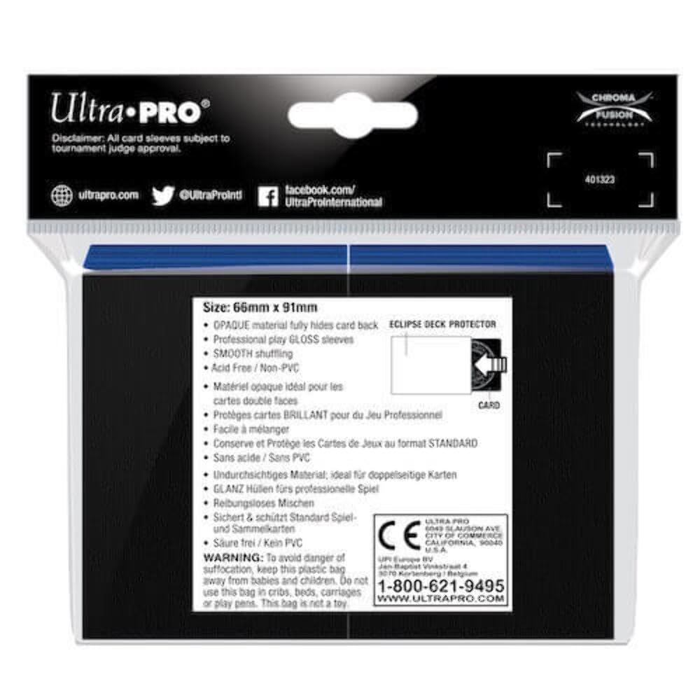 Ultra Pro E-15604 Eclipse Gloss Standard Sleeves (100 Pack) -Apple Red