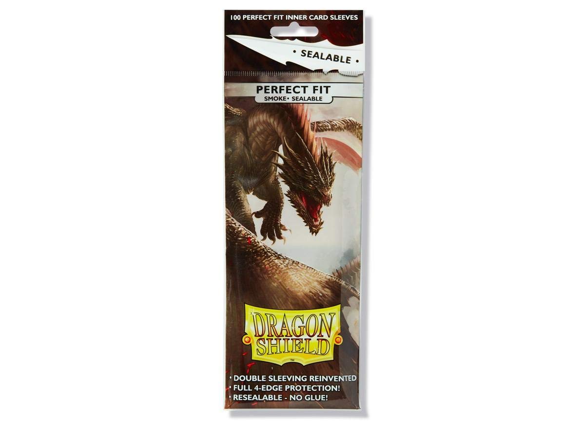 Dragon Shield Standard Size Card Sleeves Sealable Smoke 100CT – MTG Card Sleeves are Smooth & Tough – Compatible with Pokemon, Yugioh, & Magic The Gathering Card Sleeves
