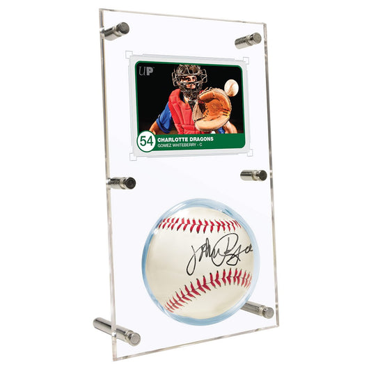 Ultra Pro Collectors Clear Ball & Card Flip Display