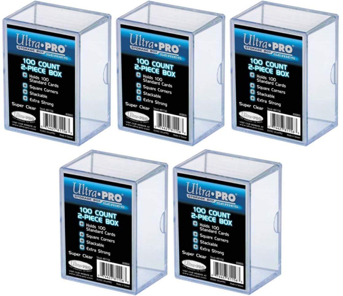 Card Storage Box 100-Count (5-Pack)