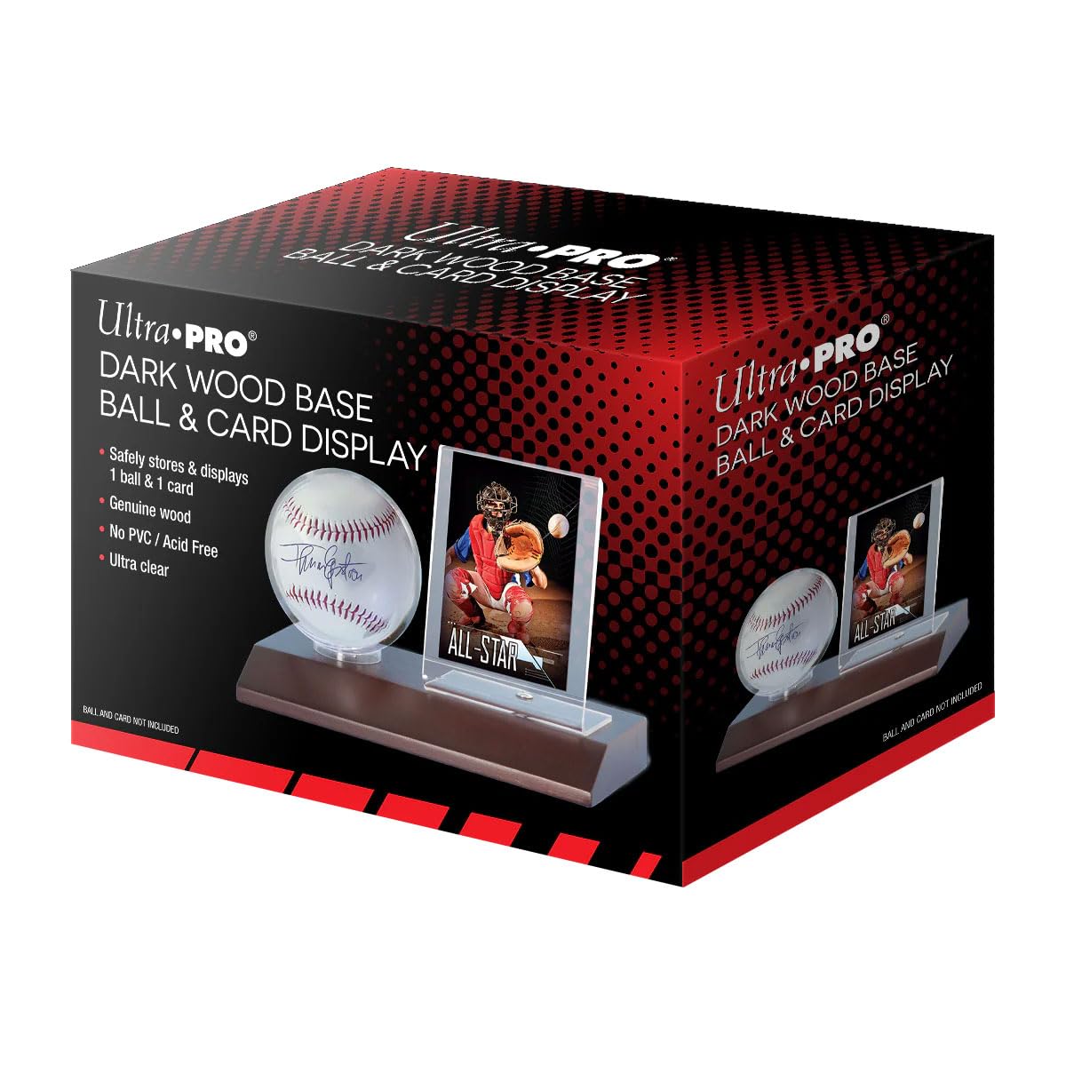 Wood Base Ball Display Holder