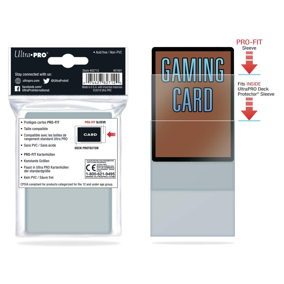 Ultra Pro Gaming Generic 82712 Deck Protector, Multi, One Size
