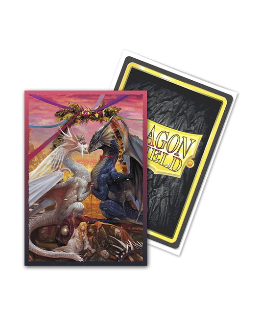 Dragon Shield Valentine Dragons Japanese Size Brushed Art Sleeves (60-Count)