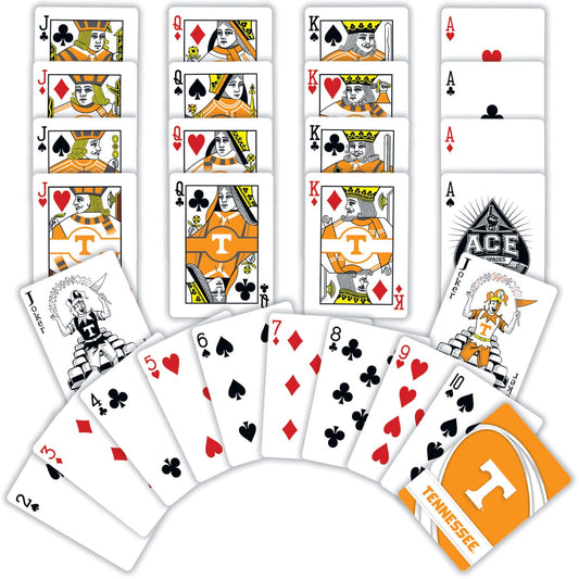 MasterPieces Family Games - NCAA Tennessee Volunteers Playing Cards - Officially Licensed Playing Card Deck For Adults, Kids, And Family
