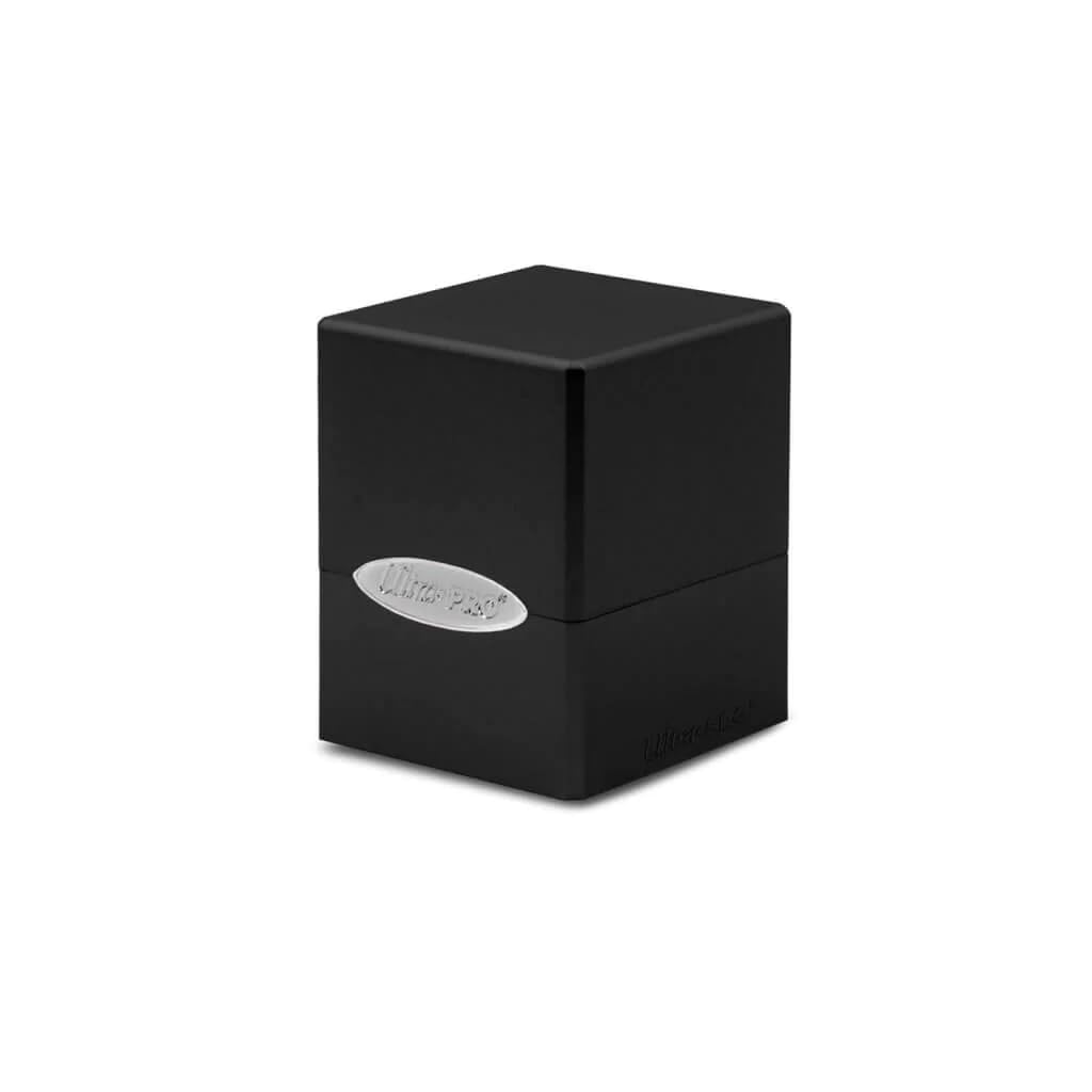 Black Satin Cube Deck Box