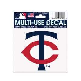 Wincraft MLB Minnesota Twins 84506010 Multi-Use Decal, 3" x 4"