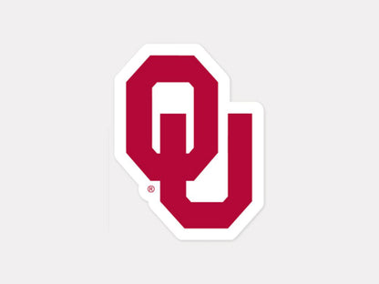NCAA University of Oklahoma 48910012 Perfect Cut Color Decal, 4" x 4", Black