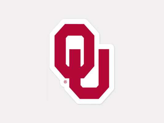 NCAA University of Oklahoma 48910012 Perfect Cut Color Decal, 4" x 4", Black