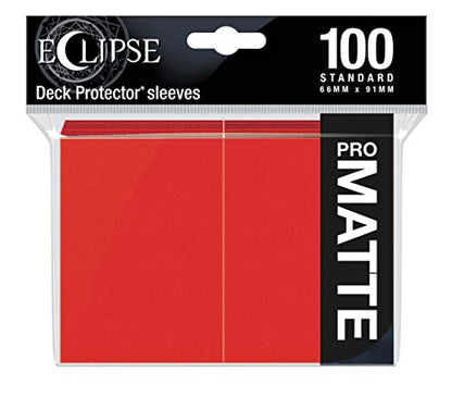 Ultra Pro E-15616 Eclipse Standard Matte Sleeves 100 Pack-Apple Red