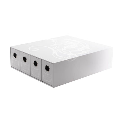 White 4-Drawer Card Storage Box