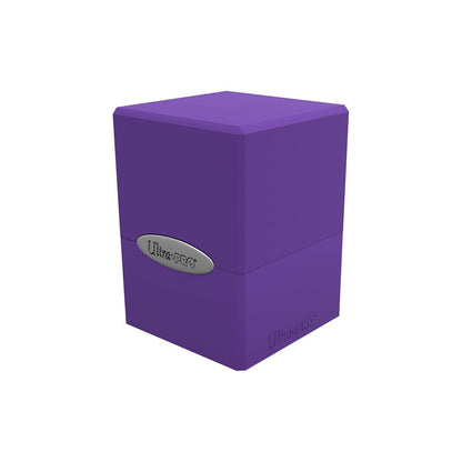 Purple Satin Cube Deck Box