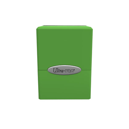 Lime Satin Cube Deck Box