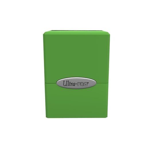 Lime Satin Cube Deck Box