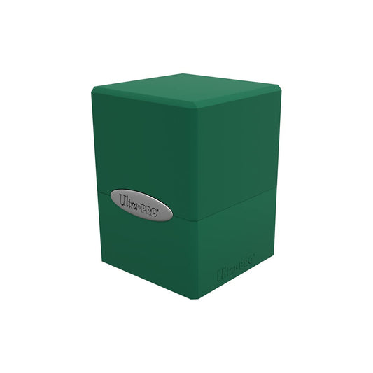 Green Satin Cube Deck Box