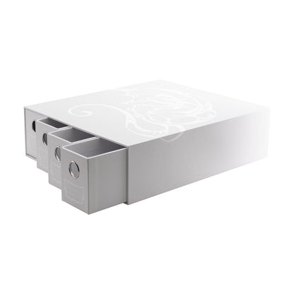 White 4-Drawer Card Storage Box