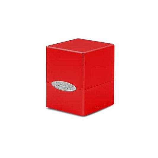 Red Satin Cube Deck Box