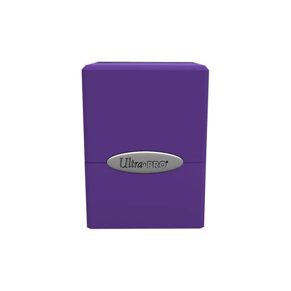 Purple Satin Cube Deck Box