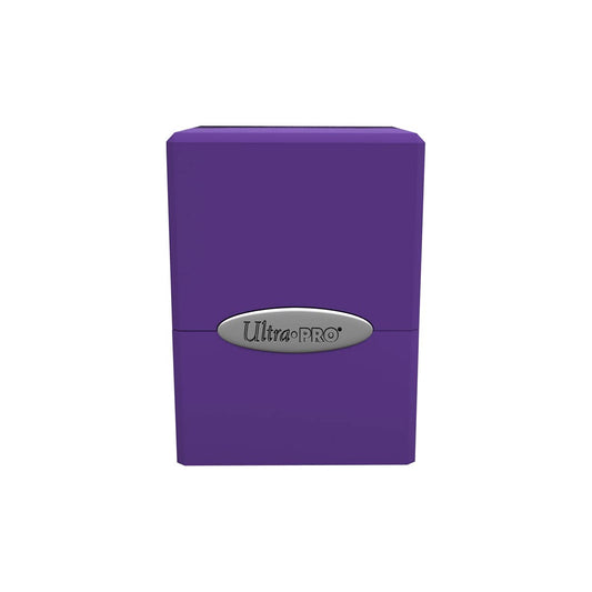 Purple Satin Cube Deck Box