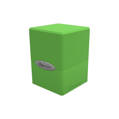 Lime Satin Cube Deck Box