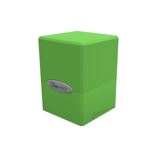 Lime Satin Cube Deck Box
