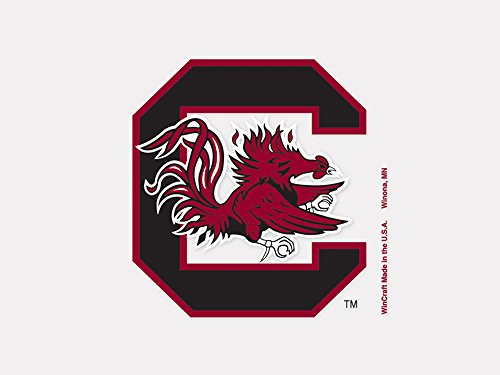 Wincraft NCAA University of South Carolina 49172012 Perfect Cut Color Decal, 4" x 4", Black