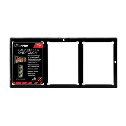 Black Border Magnetic Card Holder 35 Pt (3-Card)