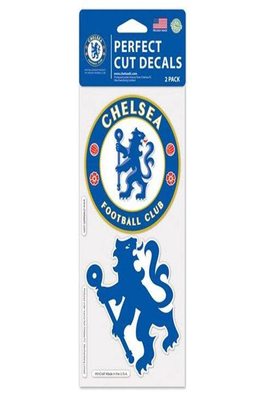 Wincraft Soccer Chelsea FC Perfect Cut Decal (Set of 2), 4" x 4"