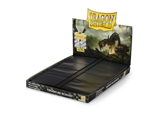 Dragon Shield Black 16-Pocket Binder Pages