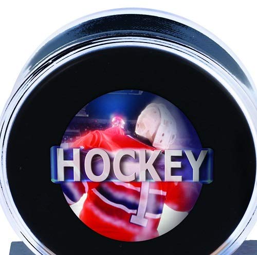 Ultra PRO NHL Dark Wood Puck Holder, Small, Clear
