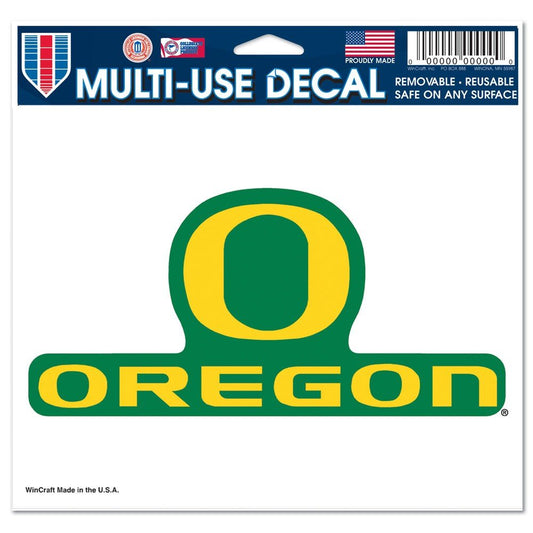 NCAA University of Oregon 21787041 Multi-Use Colored Decal, 5" x 6"