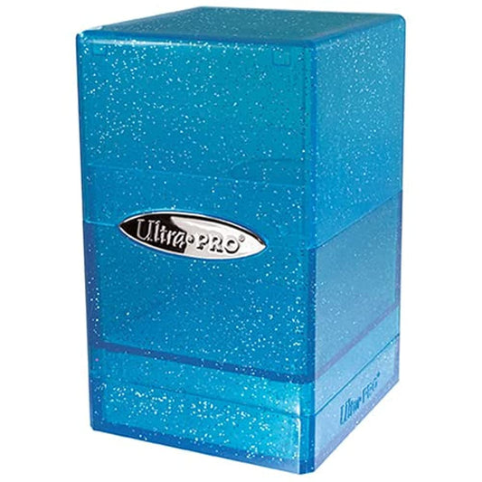 Blue Glitter Cube Deck Box