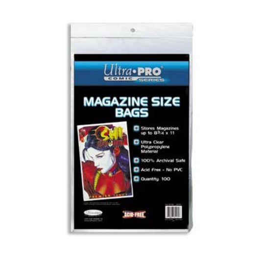 Ultra Pro Magazine Size Bags 100 Acid Free Bags