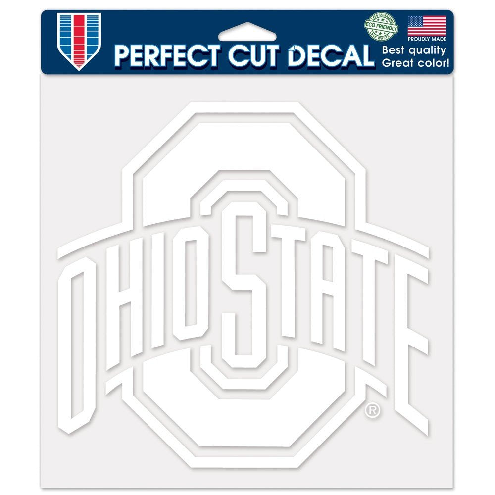 Wincraft Ohio State Buckeyes Decal 8x8 Die Cut White