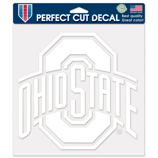 Wincraft Ohio State Buckeyes Decal 8x8 Die Cut White