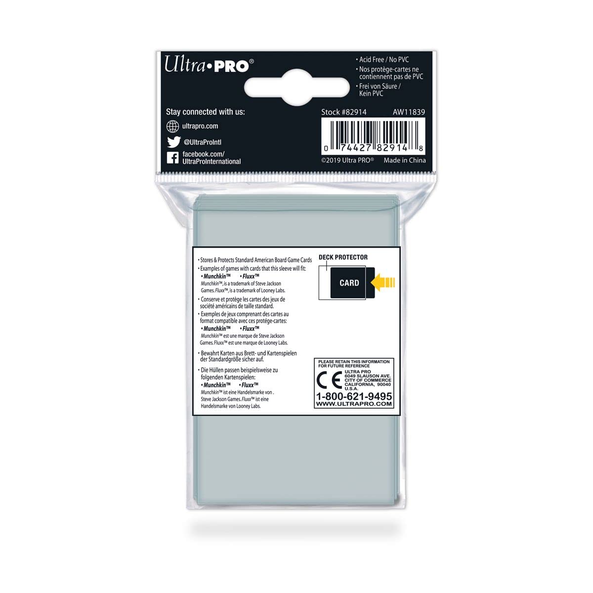 American Board Game Card Sleeves (50-Count)