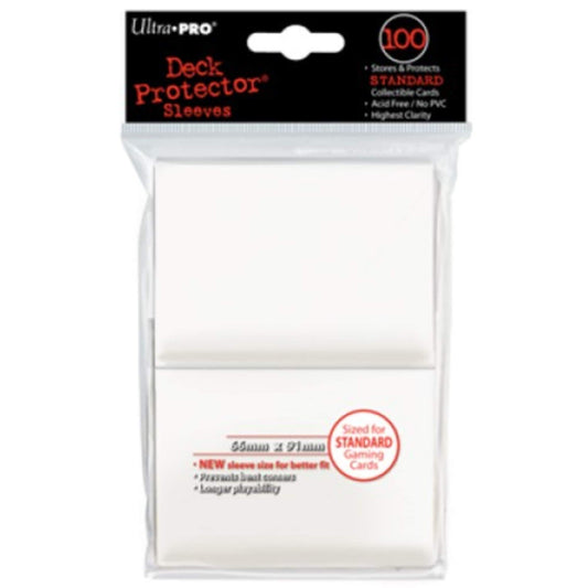 White Deck Protector Sleeves