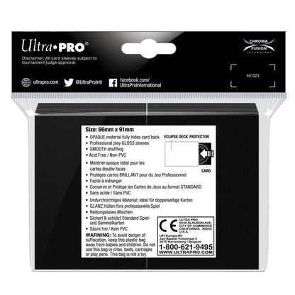 Ultra Pro E-15604 Eclipse Gloss Standard Sleeves (100 Pack) -Apple Red