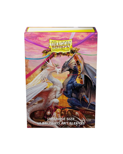 Dragon Shield Valentine Dragons Japanese Size Brushed Art Sleeves (60-Count)