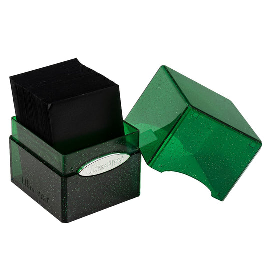 Green Glitter Cube Deck Box