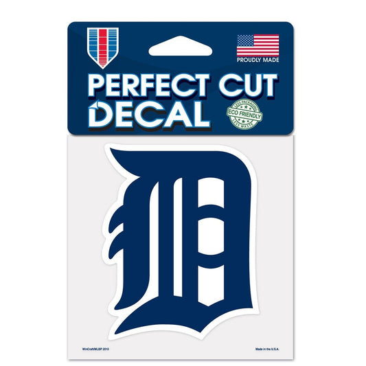 WinCraft MLB Detroit Tigers 4" x 4" Black Outdoor Vinyl Rated Material Decal