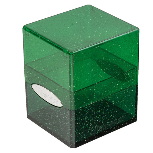 Green Glitter Cube Deck Box