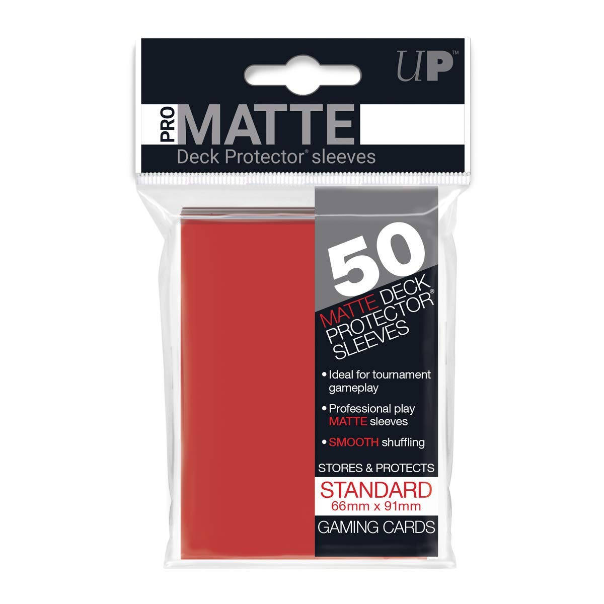Matte Red Deck Protector Sleeves