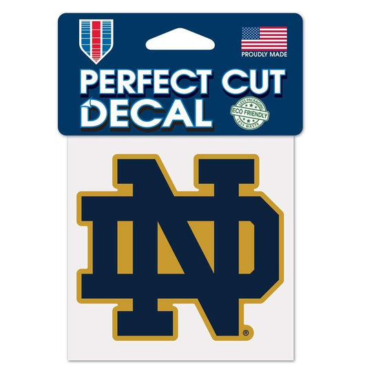 Wincraft NCAA Notre Dame Fighting Irish 4x4 Perfect Cut Color Decal, Team Colors, One Size