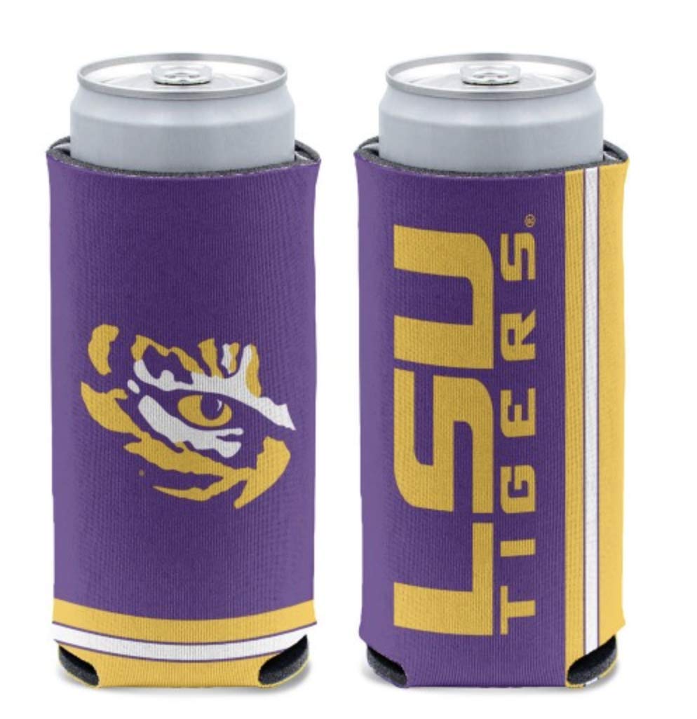 WinCraft NCAA LSU Tigers Slim Can Cooler, Team Colors, One Size