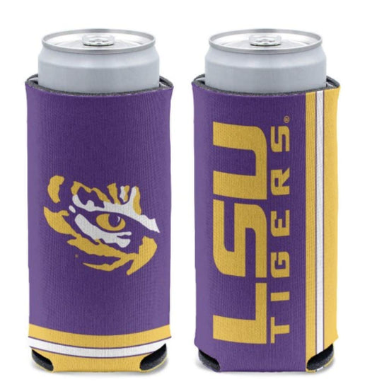 WinCraft NCAA LSU Tigers Slim Can Cooler, Team Colors, One Size