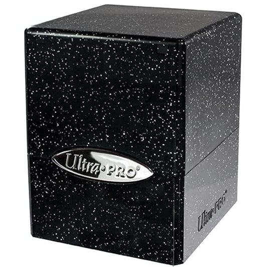 Black Glitter Cube Deck Box